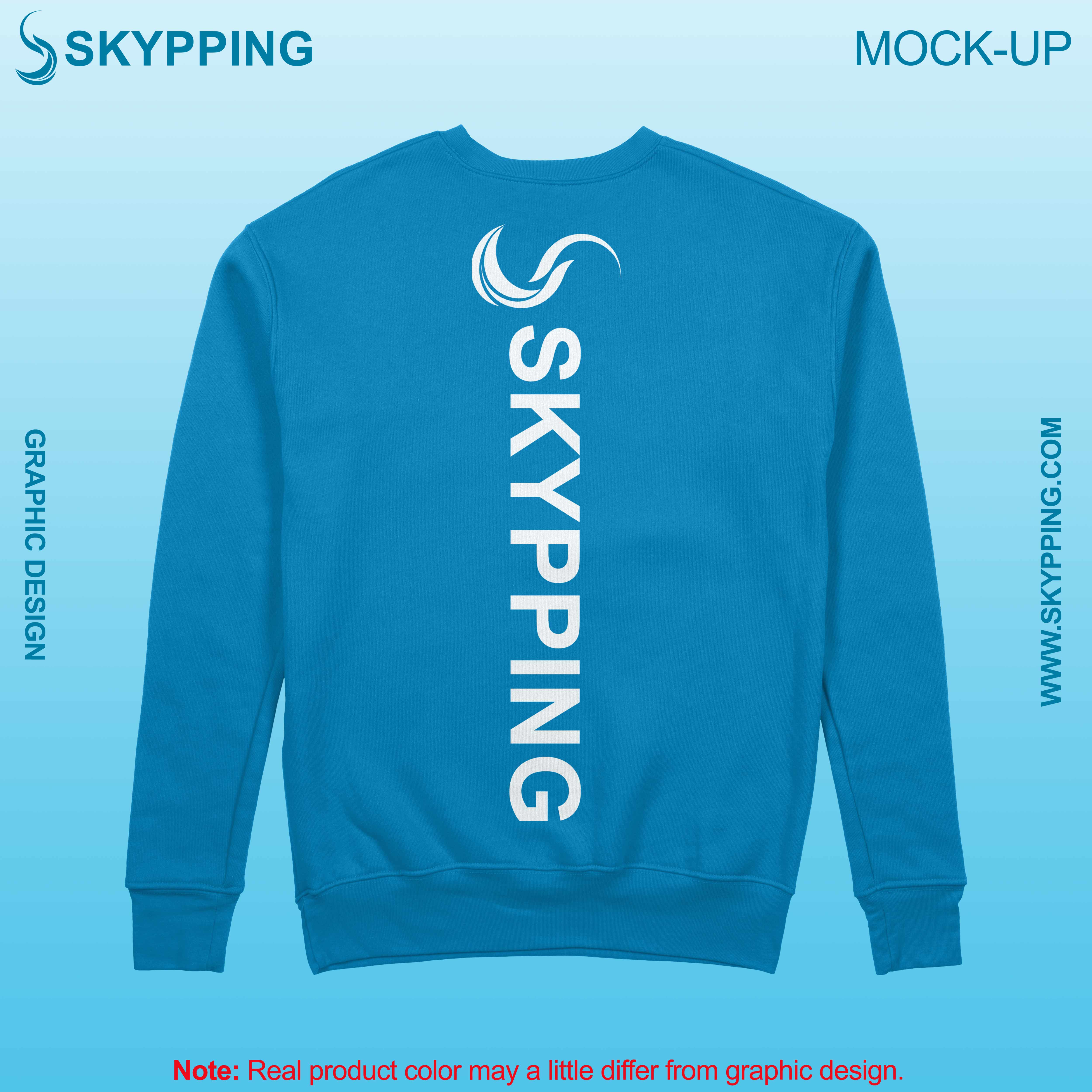 Sweatshirt with set-in style sleeve